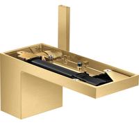 Mezclador monomando de lavabo hansgrohe AXOR MyEdition 70 con desagüe push-open, sin placa, 47012250, Color: Óptica de oro cepillado