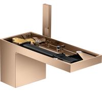 Mezclador monomando de lavabo hansgrohe AXOR MyEdition 70 con desagüe push-open, sin placa, 47012300, Color: Oro rojo pulido