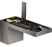 Mezclador monomando de lavabo hansgrohe AXOR MyEdition 70 con desagüe push-open, sin placa, 47012330, Color: Cromo negro pulido