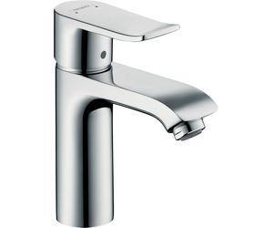 Mezclador monomando de lavabo hansgrohe Metris 110, para calentadores de agua a cielo abierto, con juego de desagüe 31080000, 31074000