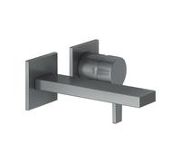 Mezclador monomando de lavabo KEUCO EDITION 11, instalación empotrada, 165 mm de proyección, con limitador de temperatura, 51116130201, Color: Negro cromo cepillado