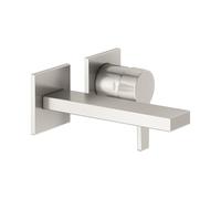 Mezclador monomando de lavabo KEUCO EDITION 11, instalación empotrada, 165 mm de proyección, con limitador de temperatura, 51116050201, Color: níquel cepillado