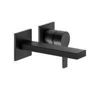 Mezclador monomando de lavabo KEUCO EDITION 11, instalación empotrada, 165 mm de proyección, con limitador de temperatura, 51116370201, Color: Negro Mate