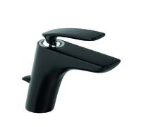 Mezclador monomando de lavabo KLUDI Balance, altura de caño 100 mm, 520238775WR5, Color: Negro mate / cromado