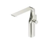Mezclador monomando de lavabo Steinberg Serie 230, con cartucho cerámico, mangueras flexibles, sin juego de desagüe, proyección de 200 mm, 23017202BN, Color: Níquel Cepillado
