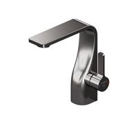 Mezclador monomando de lavabo Steinberg Serie 230, con cartucho cerámico, mangueras flexibles, sin juego de desagüe, proyección de 112 mm, 23010102BGM, Color: Metal cepillado