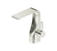 Mezclador monomando de lavabo Steinberg Serie 230, con cartucho cerámico, mangueras flexibles, sin juego de desagüe, proyección de 112 mm, 23010102BN, Color: Níquel Cepillado