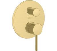 Mezclador monomando empotrado de bañera AXOR Starck de hansgrohe con pomo y combinación de seguridad integrada, 10418950, Color: Latón cepillado