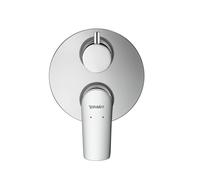 Mezclador monomando empotrado de bañera Duravit No.1, con cuerpo básico, redondo, 2 consumidores, N15210008010