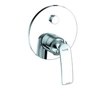 Mezclador monomando enyesado de bañera y ducha KLUDI BALANCE, cromo, 527630575