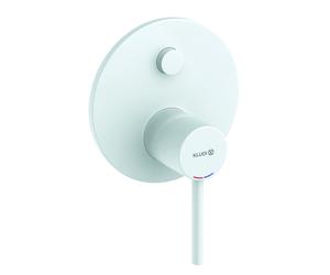 Mezclador monomando enyesado de bañera y ducha KLUDI BOZZ, intrínsecamente seguro contra reflujo, 387635376, Color: Blanco mate