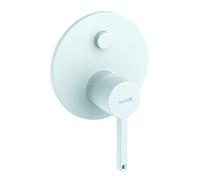 Mezclador monomando enyesado de bañera y ducha KLUDI NOVA FONTE PURISTIC, 207635315, Color: Blanco mate