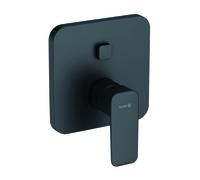 Mezclador monomando enyesado KLUDI PURE para bañera y ducha, montado en la pared, 29 l/min, 406593975, Color: negro mate
