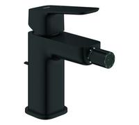 Mezclador monomando Grohe Cubeo para bidé, proyección 113mm, juego de desagüe, 1018102430, Color: Negro mate