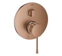 Mezclador monomando Grohe Essence, con desviador de 3 vías, juego listo para montar para GROHE Rapido SmartBox, 24169DL1, Color: cálido atardecer cepillado