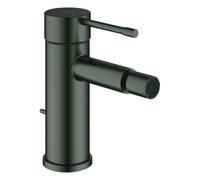 Mezclador monomando Grohe Essence para bidé, proyección de 111 mm, con juego de desagüe, 24178AL1, Color: grafito duro cepillado