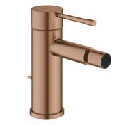 Mezclador monomando Grohe Essence para bidé, proyección de 111 mm, con juego de desagüe, 24178DL1, Color: cálido atardecer cepillado