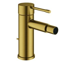 Mezclador monomando Grohe Essence para bidé, proyección de 111 mm, con juego de desagüe, 24178GN1, Color: fresco amanecer cepillado