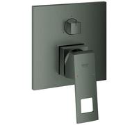 Mezclador monomando Grohe Eurocube, con desviador de 3 vías, 24094AL0, Color: grafito duro cepillado