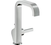 Mezclador monomando hansgrohe AXOR Citterio 190 para lavabo, juego de desagüe, proyección de 160 mm, 39034000, Color: cromado