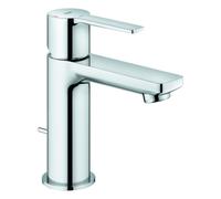 Mezclador monomando Lineare de Grohe para lavabo, DN15, tamaño XS, juego de desagüe, función Eco, 107 mm de proyección, cromo, 23790001