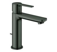 Mezclador monomando Lineare de Grohe para lavabo, tamaño S, juego de desagüe, proyección 128mm, 32114AL1, Color: grafito duro cepillado