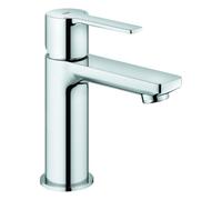 Mezclador monomando Lineare de Grohe para lavabo, tamaño XS, desagüe automático push-open, 107 mm de saliente, 23791001, Color: cromado