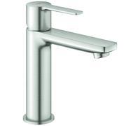 Grohe mezclador monomando lineal de lavabo, tamaño S, con desagÌe automático push open, 23106, Color: súper acero - 23106DC1