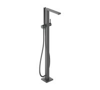 Mezclador monomando para bañera hansgrohe Tecturis E, de instalación independiente, alcance de 264 mm, con accesorios incluidos, 2 puntos de consumo, 73445340, Color: Cromo negro cepillado