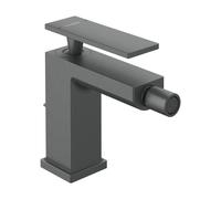 Mezclador monomando para bidé hansgrohe Tecturis E, alcance de 149 mm, con juego de desagüe, 73200340, Color: Cromo negro cepillado