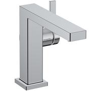 hansgrohe Tecturis E Fine - grifo lavabo sin desagüe, ahorro de energía (CoolStart), grifo monomando lavabo 133 mm, mezclador monomando lavabo ahorro de agua (EcoSmart+), cromo, 73021000