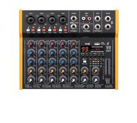 Mezclador multiaudio R6/R4 de 6 canales, 99DSP estéreo Bluetooth 5.0, tarjeta de sonido tipo C con salida de 6,5 mm(R6)