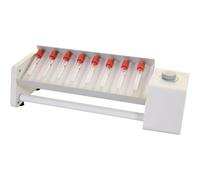 Mezclador multitubo de laboratorio, mezclador compacto de recipiente continuo, rango de velocidad 0 ~ 30 rpm, ángulo de inclinación 30 ± 3°, modo de funcionamiento continuo, para laboratorio escolar