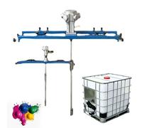 Mezclador neumático: agitador de tambor accionado por aire, máquina mezcladora automática de pintura y fluidos for uso industrial, laboratorios y fabricación(Three-cylinder)