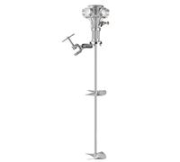 Mezclador neumático de abrazadera, agitador de velocidad ajustable de 50/100 galones, mezclador industrial neumático, for pintura y adhesivos.(100gallons)
