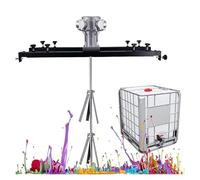 Mezclador neumático de pintura, agitadores de aire, mezclador de mano, hélice plegable, mezclador eléctrico de tanque, for agitador de disolvente de tinta(Large5cylinders)