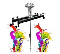Mezclador neumático de pintura con agitador de aire, máquina mezcladora de pintura con soporte y hélice plegable, herramienta de mezcla for recubrimientos de tinta.
