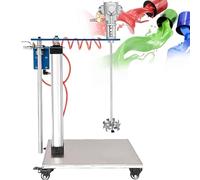 Mezclador neumático de pintura de 30 galones, agitador de aire de elevación automático, 1/4 caballos de fuerza para mezclar eficientemente, ideal para contratistas y entusiastas del bricolaje