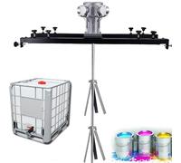 Mezclador neumático de placa horizontal - Agitador de aire ajustable de 1000 L para líquidos viscosos, disolución de pintura y tinta, agitador automático de 3 cilindros para materiales de