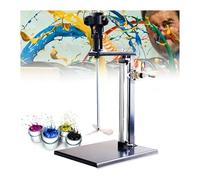 Mezclador neumático de soporte, 5 galones (20 L), máquina automática de agitación de pintura de acero inoxidable, agitador neumático vertical de sobremesa for mezclar pintura
