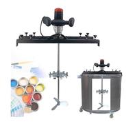 Mezclador neumático eléctrico con soporte, mezclador de tanque, mezclador de pintura de 3000 W con soporte for agitador de disolvente de tinta, sin carga: 0-800 RPM, alcance telescópico: 72-120 cm(B)