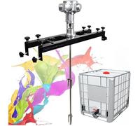 Mezclador NeumáTico Para Pintura Enlatada Con Soporte TelescóPico Ajustable, Herramienta Para Mezclar Pintura Con HéLice Plegable,220 Galones,1/2 Hp,3/4 Hp Y 1 Hp,Para Tanques Ibc(Large5cylinders)