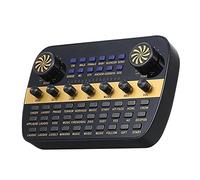 Mezclador Profesional Audio Bluetooth Digital Live Usb Mezclador De Sonido Con Micrófono 7 Canales Tarjeta De Sonido V8 48v Phantom Power Entrada De Computadora Mp3 Dj Consola De Mezclas