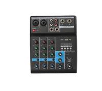 Mezclador profesional Consola Mezcladora De 6 Canales, Mezclador De Audio For Conferencias Al Aire Libre, USB, Compatible Con, Procesador De Audio Reverb, Tarjeta De Sonido For para grabar DJ Stage K