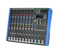 Mezclador profesional Consola Mezcladora Estéreo De 8 Canales, USB, PC, Grabación De Sonido, Mezclador De Audio, 7 Bandas, EQ, Controlador De Dj, Mesa For KTV para grabar DJ Stage Karaoke DSP Effect