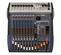 Mezclador profesional de 8 canales para grabar música de karaoke de escenario DJ, unidad USB, entrada de grabación de computadora, controlador de DJ con conector de micrófono XLR, alimentación Phantom