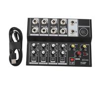 Mezclador Profesional Mesa de Sonido Consola, Mezclador de Audio de 8 Canales, Consola Mezcladora Sound Board de 2 Modos, Mezclador DJ estéreo para grabación, streaming en directo