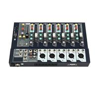 Mezclador profesional, sonido estéreo de 7 canales, consola mezcladora, mesa de mezcla en vivo, profesional con USB Bluetooth, consola DJ Audio Sound Mixer para karaoke, canto, KTV doméstico, estudios