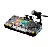 Mezclador recargable para niños con micrófonos de karaoke, juguete multifuncional de creación de música para aspirings DJ mezclador educativo