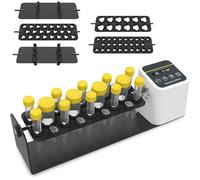 Mezclador rotatorio digital de eje largo, mezclador de rodillos for tubos de laboratorio químico, velocidad de 20 a 80 RPM y temporizador de 1 min a 23 h 59 min, for tubos de 2, 5, 10, 15 y 50 ml.